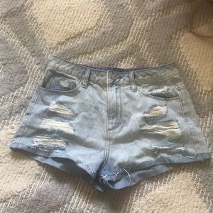 Denim shorts
